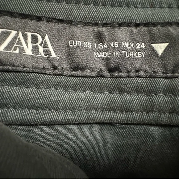 Zara Charcoal Gray Asymmetrical Trousers - Picture 5 of 14